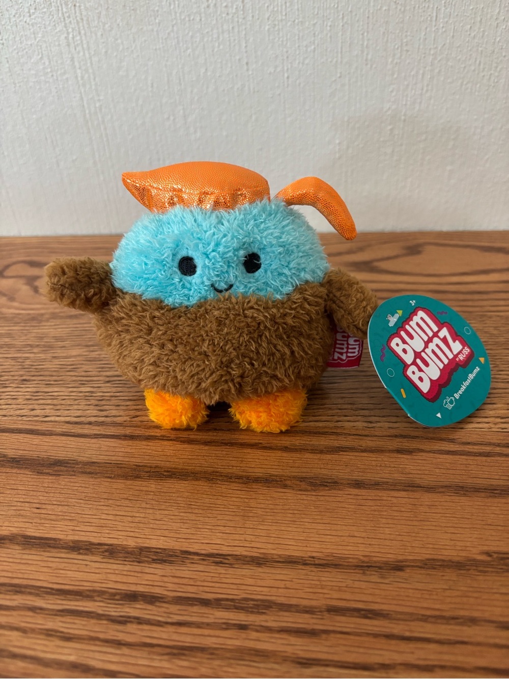 Kelly Toys Russ Bum Bumz Breakfast Bumz Colton the Coffee Pot Plush NWT